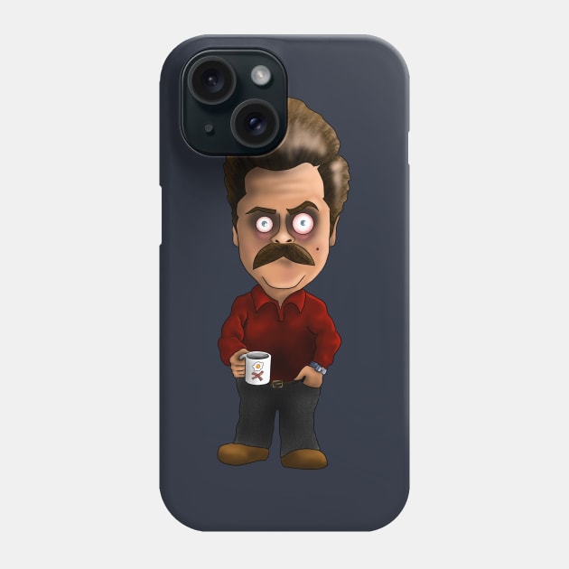 Ron Swanson Phone Case by Chuck