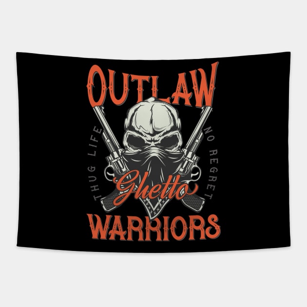 Outlaw Warriors Tapestry by CyberpunkTees