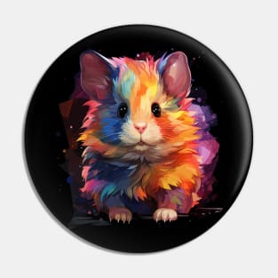 Hamster Rainbow Pin