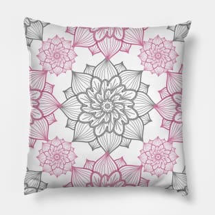 Flower Mandala Pattern Pillow