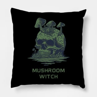 Mushroom Witch Pillow