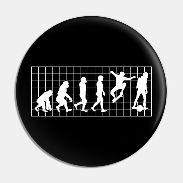 Evolution of Onewheel - Funny One wheel One Life Float Eskate Pin by Funky Prints Merch