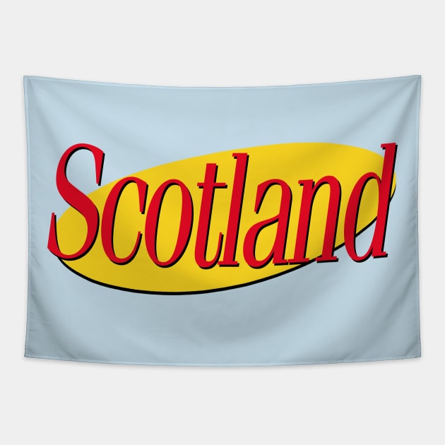 90s TV Scottish Logo Tapestry by DankFutura