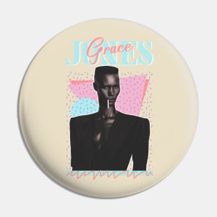 Vintage Faded Style // Grace Jones 80s Aesthetic Style Pin