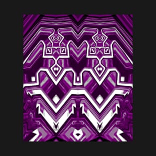 Asexual Pride Abstract Geometric Mirrored Design T-Shirt