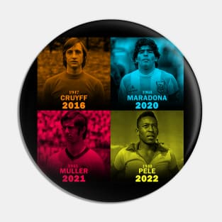 legends football Cruyff / Maradona / Muller / Pele Pin