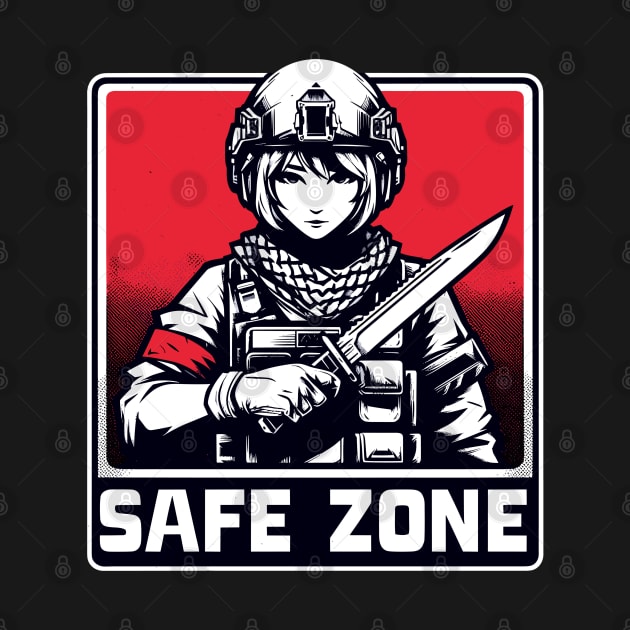 Safe zone special forces club knifes lovers by TomFrontierArt