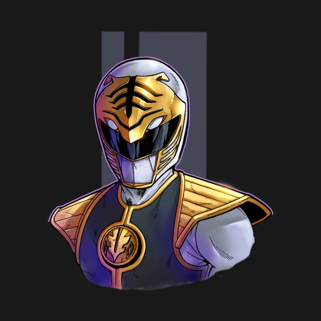 Tommy The White Ranger by AdventureWizardLizard