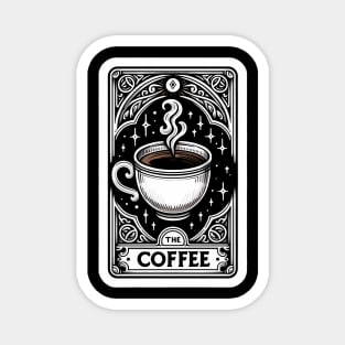 The Coffee Tarot Card Reading Funny Caffeinated Witch Magnet