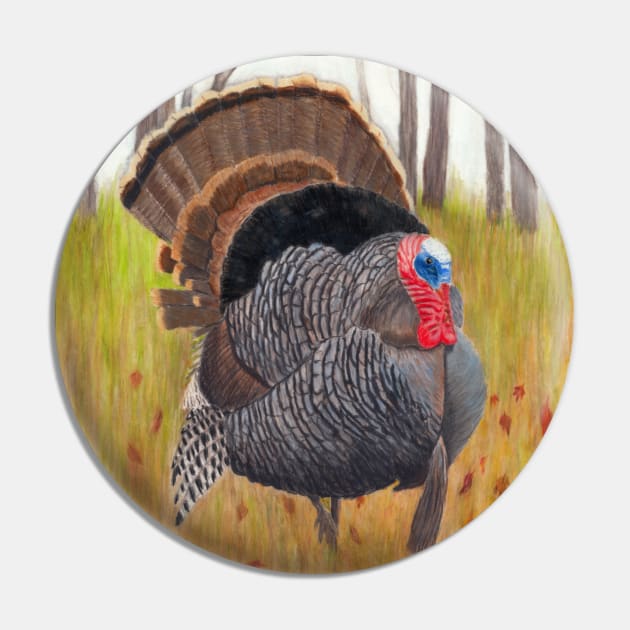 Wild Turkey Strut Pin by ConniSchaf