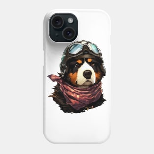 Cute Bernese Mountain Dog Adventurer Portrait Phone Case