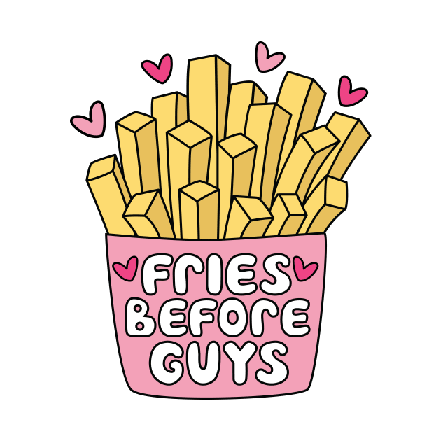 Fries Before Guys, Cute Retro Valentines by perthesun