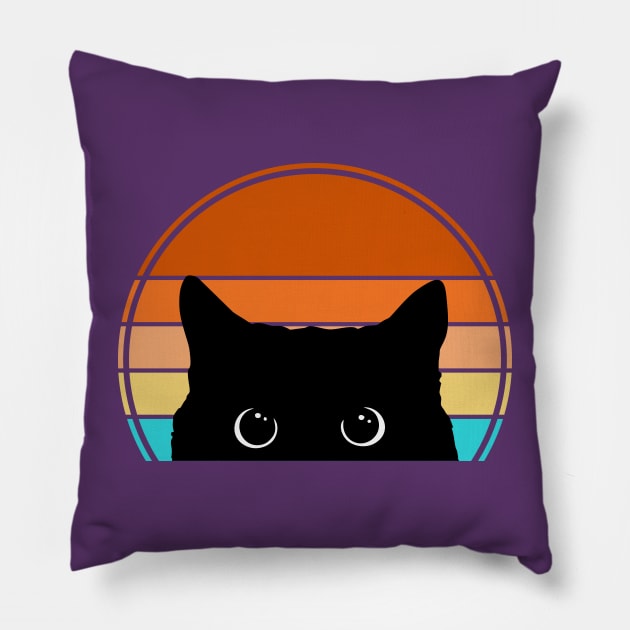 Black Cat Pillow by Cartel