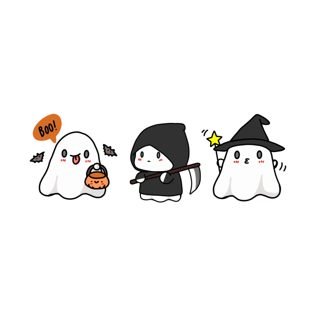 Cute Ghost Halloween by 09GLawrence