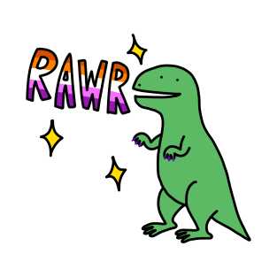 Rawr lesbian dinosaur T-Shirt