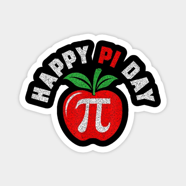 Apple Pi Day Math Lover Teacher 3.14 Apple Pie Pun Magnet by johnii1422