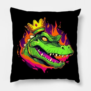 king crocodile Pillow