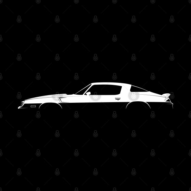 Chevrolet Camaro Z28 (1980) Silhouette by Car-Silhouettes