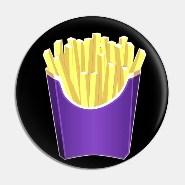 Nonbinary Pride French Fries Pin by VernenInk