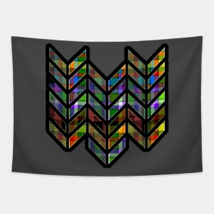 Plaid Chevrons Tapestry