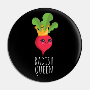 Radish Queen Kawaii Pin