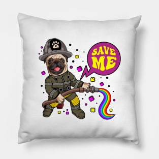 Pug save me Pillow