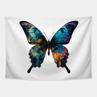 Paint Splatter Butterfly Tapestry