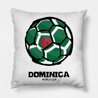 Dominica Football Country Flag Pillow