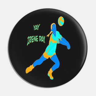 YAY IRENE DAY NEON GIRL VOLLEYBALL PLAYER Pin