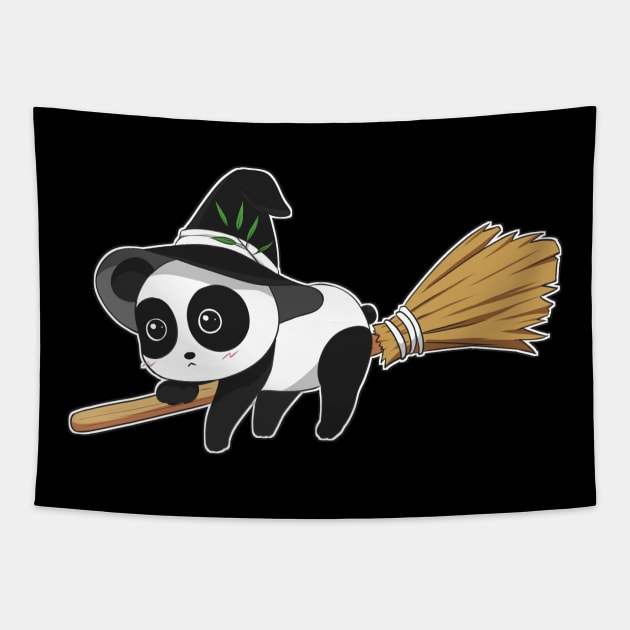 Panda Witch Tapestry by Mellerz