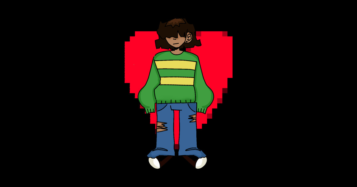 the heart Deltarune Sticker TeePublic