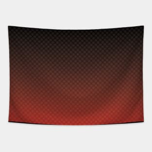 Red black ombre gradient pattern design with white polka dots by dmerchworld Tapestry