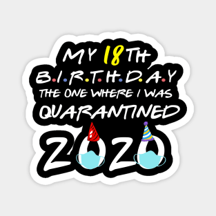 my 18th birthday the one where i was quarantined-2020 birthday gift Magnet