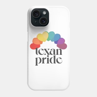 Texan Pride / Rainbow Hearts Aesthetic Design Phone Case