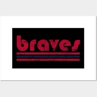 Atlanta Braves Baseball Poster Set of Six Vintage Jerseys - Murphy, Smoltz, Jones, Glavine Maddux Aaron - 8x10 Semi-Gloss Poster Prints