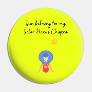Sunbathing for my solar plexus chakra Pin