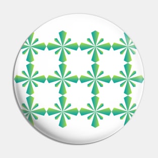 Emerald Pattern Pin