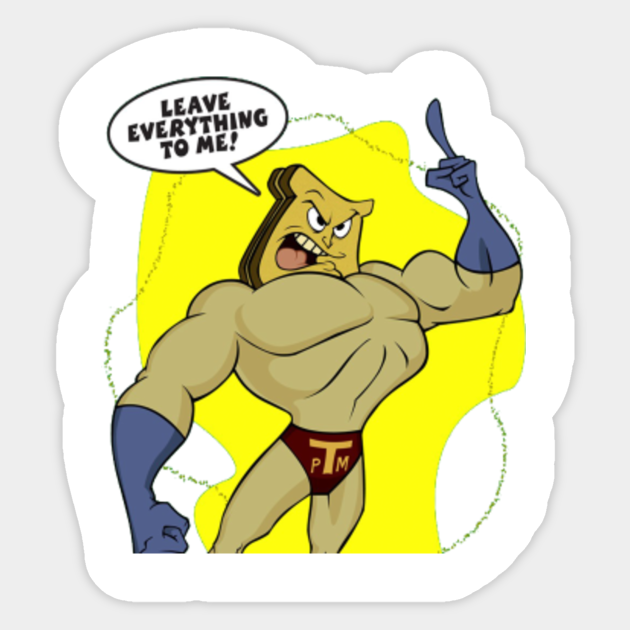 Powdered Toast Man Powdered Toast Man Sticker Teepublic
