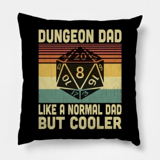 Dungeon Dad Like A Normal Dad But Cooler Vintage Pillow