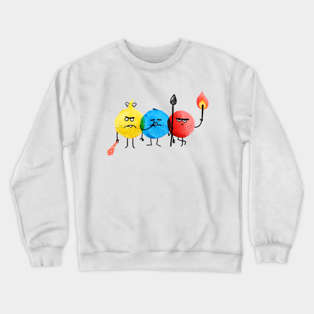 primary color sweatshirt