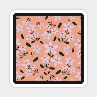 Ditsy Florals in Peach Magnet