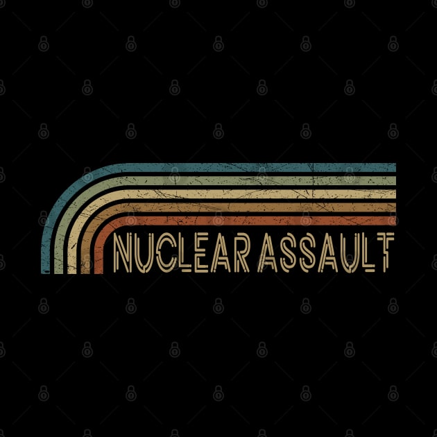 Nuclear Assault Retro Stripes by paintallday