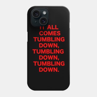 NEON GENESIS EVANGELION! Komm, süsser Tod Tumbling down lyrics shirt (red) Phone Case