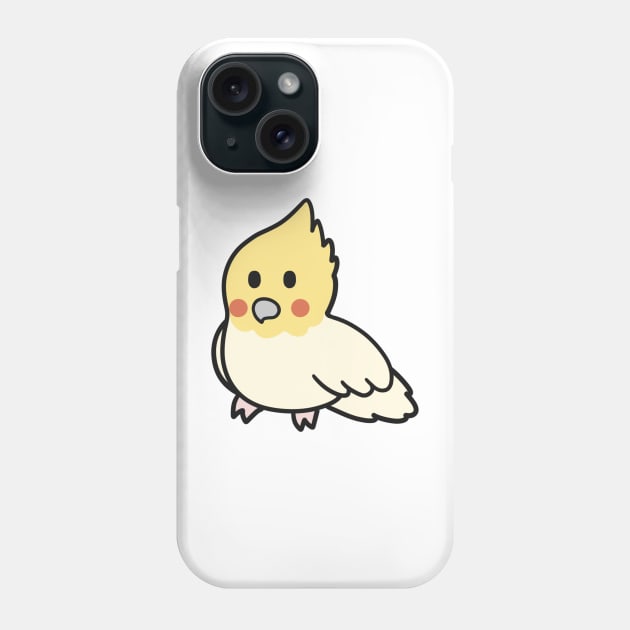 Cute Lutino Pearl Cockatiel Phone Case by BiscuitSnack