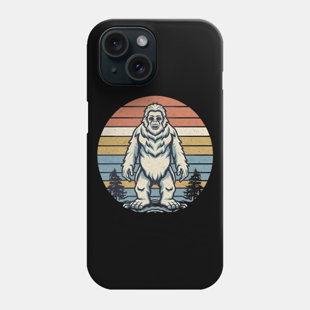 Retro vintage yeti Phone Case by Spaceboyishere