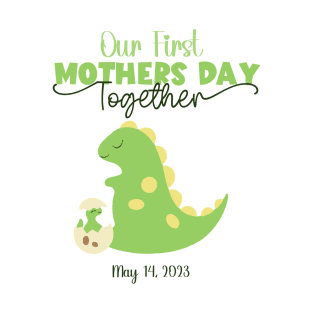 Mother's Day Dinosaur Design T-Shirt