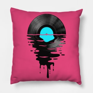 Vinyl LP Music Record Sunset Mint Blue Pillow