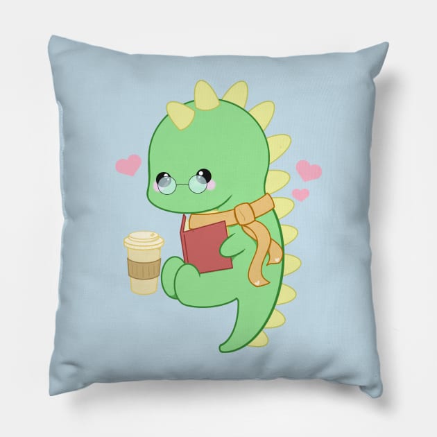 Dino Reading Pillow by Aslynder