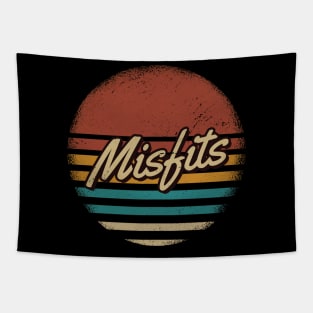 Misfits Vintage Text Tapestry