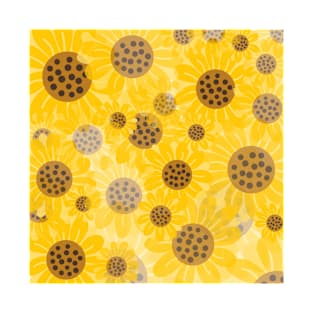 Sunflower Pattern T-Shirt